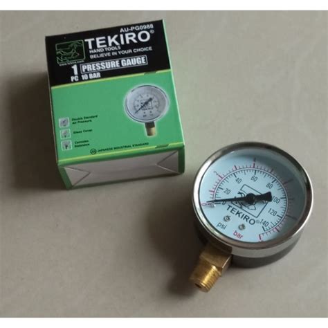 Jual Tekiro Pressure Gauge Bar Pengukur Tekanan Angin Bar