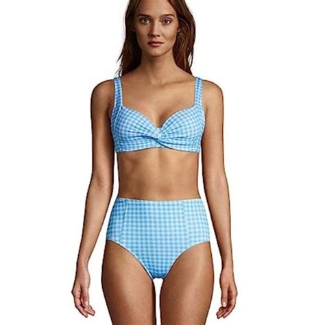 Lands End Swim Nwt Lands End Womens Twist Front Underwire Bikini