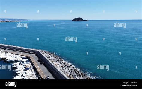 Alassio Liguria West Coast Stock Photo Alamy