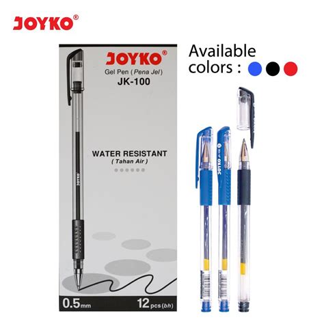 Jual Joyko Gel Pen Pulpen Joyko King Jeller JK 100 0 5mm Hitam