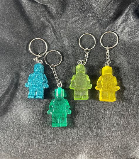 Lego Figure Keychains Etsy