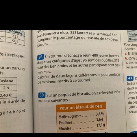 Bonjour Est Ce Que Que Vous Pouvez Me Faire Cette Exercice Svp Le 38