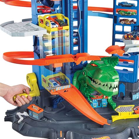 HOT WHEELS ZESTAW MEGA GARAŻ T REXA MATTEL GJL RTV AGD Zabawki X SKLEP pl