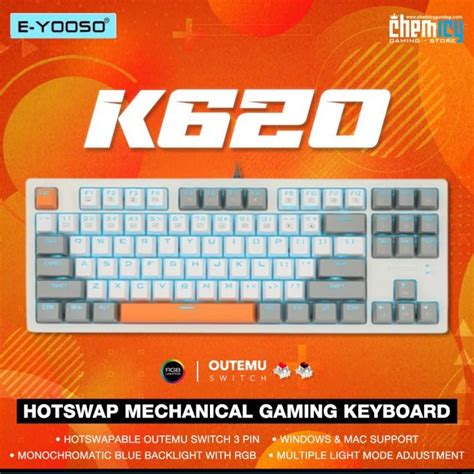 Jual E Yooso K Tkl Rgb Hotswap Mechanical Gaming Keyboard