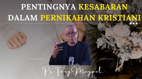 Khotbah Kristen Terbaru Pentingnya Kesabaran Dalam Pernikahan