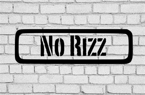 No Rizz SVG No Rizz Clip Art No Rizz No Rizz Download Slang Cap Sus ...