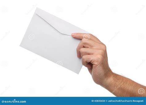 Hand Holding Letter