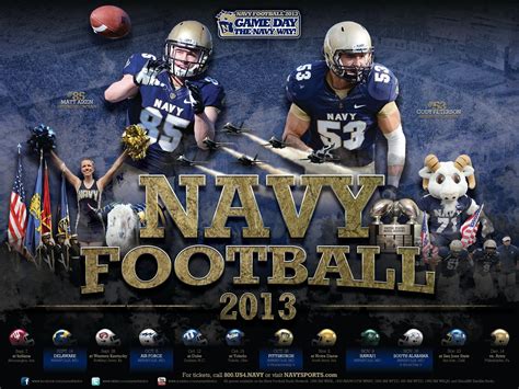 The Official 2013 Navy Football Poster With Images Navy Football