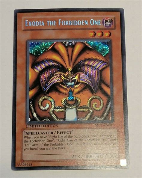 Mavin Yugioh Exodia The Forbidden One Mc En Secret Rare Limited