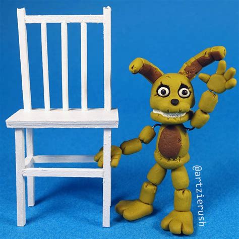 Plushtrap Posable Figure With A Chair From Five Nights At