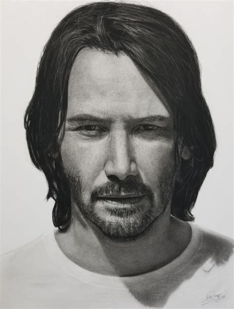 My Pencil Drawing Of The Breathtaking Keanu Reeves Keanu Reeves