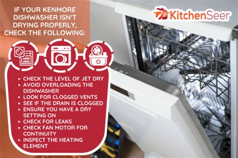 Kenmore Dishwasher Not Drying Properly What To Do Kitchen Seer