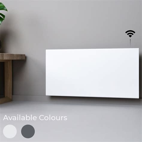 Modern Slimline Electric Panel Heater With Timer Adax Neo Off