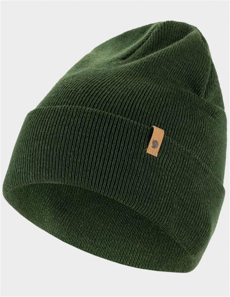 Classic Knit deep forest czapka wełniana Fjallraven 100 wełna