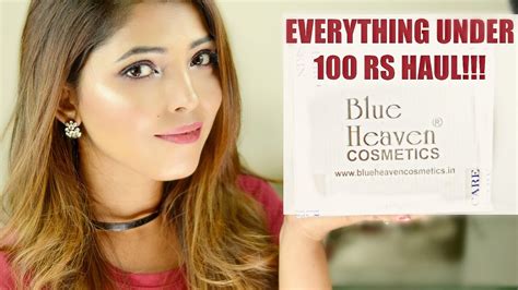 Makeup Products Under Rs 100 Blue Heaven Makeup Haul Hina Attar Youtube