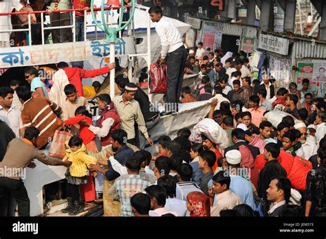 BANGLADESH Dhaka Ferry Ship Terminal Sadarghat At Buriganga River