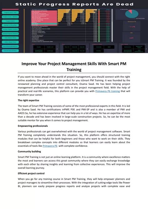 PPT Improve Your Project Management Skills With Smart PM Training