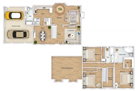 Two Story House Plan Examples