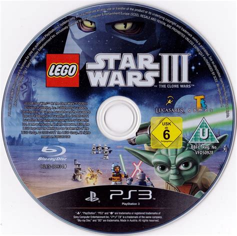 LEGO Star Wars III: The Clone Wars (2011) PlayStation 3 box cover art ...