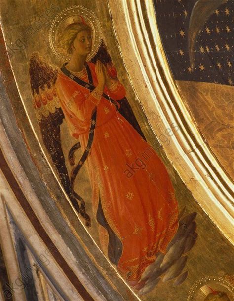 Beato Angelico Praying Angel Det Tabernacolo Dei Linaioli Museo Di