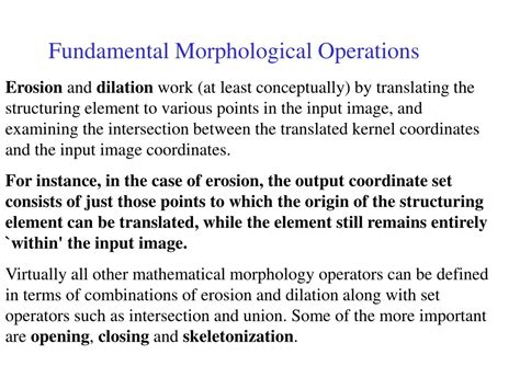 Ppt Morphological Image Processing Powerpoint Presentation Free