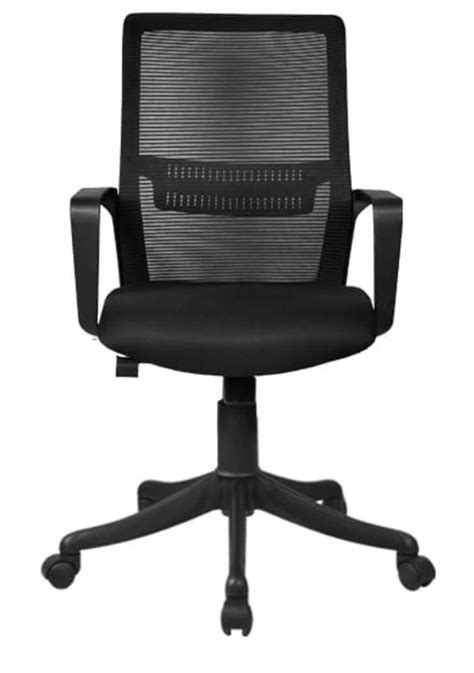 Fabric Medium Back Revolving Office Chairs Black At Rs In Chennai