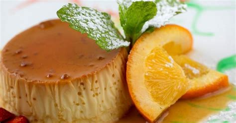 Flan de naranja