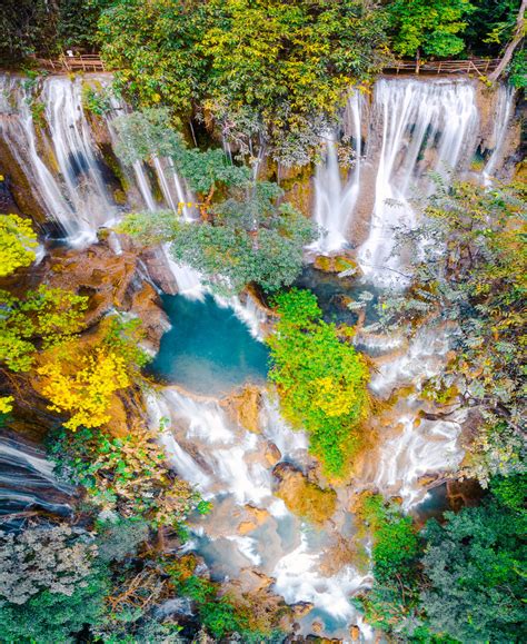 The magic waterfall of Kuang Si - Drone Photography