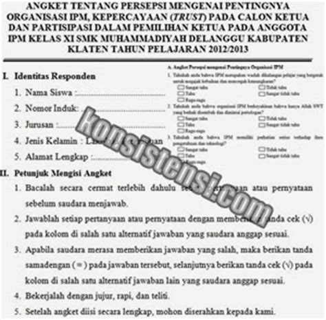 Detail Contoh Kuesioner Terbuka Koleksi Nomer 32