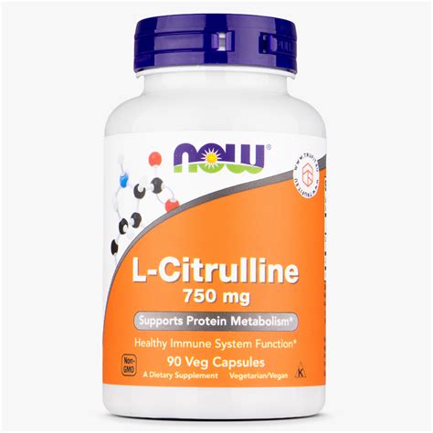 Now Foods L Citrulline 750mg For Better Blood Circulation TRUFIT Eu