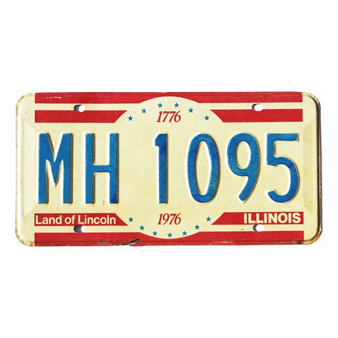 1976 Illinois Bicentennial MH1095 Old Illinois Plates