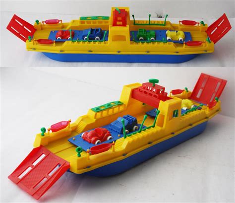 1VERY RARE VINTAGE 90'S FERRY BOAT PLASTIC SHIP MADE IN ITALY 19 ...