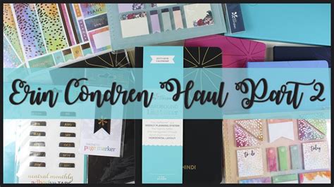 NEW Erin Condren Unboxing Part 2 Small Hardbound Accessories