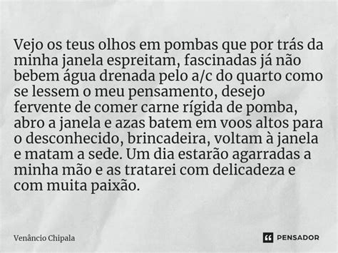 Vejo os teus olhos em pombas que por Venâncio Chipala Pensador