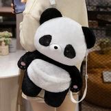 Plush Panda Backpack – Luxandluxy