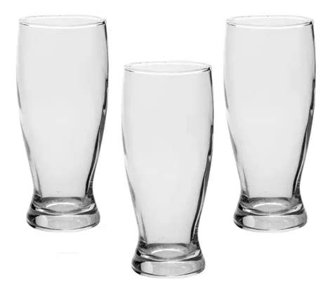 Kit 3 Copos De Vidro Tulipa Chopp Cerveja 350ml Transparente MercadoLivre