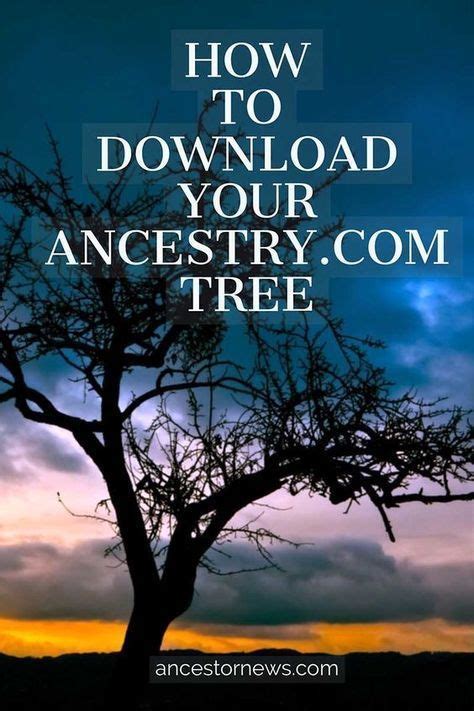 Download Your Ancestry Family Tree