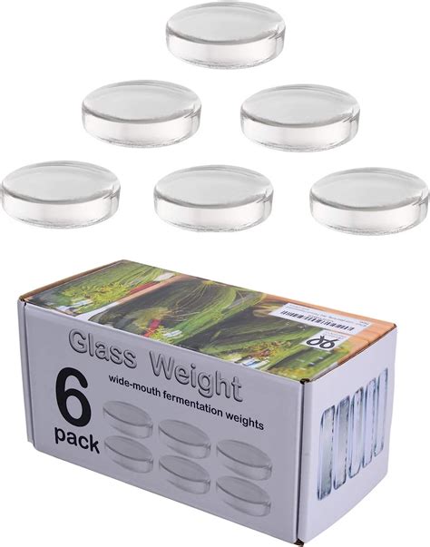 Amazon｜5 Pack Large Glass Fermentation Weights For Wide Mouth Mason