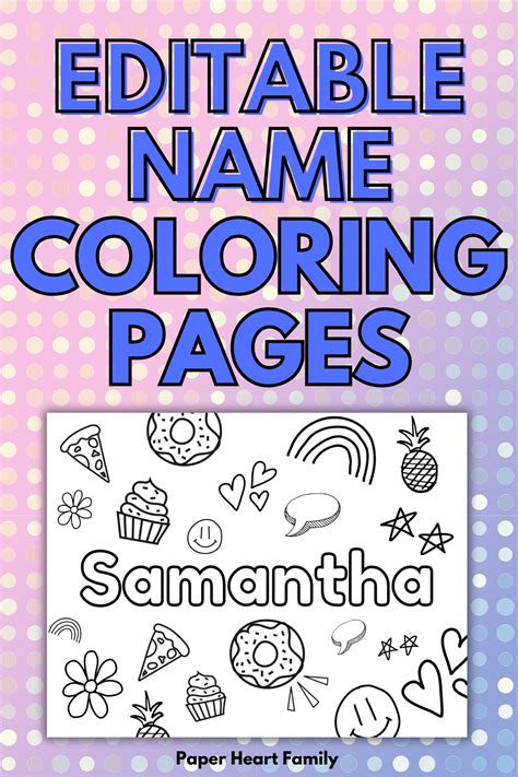 8 Fun Editable Name Coloring Pages To Print In 2024 Name Activities