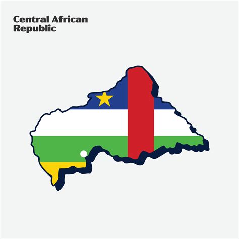 Central African Republic Flag Map Infographic 20187938 Vector Art at ...