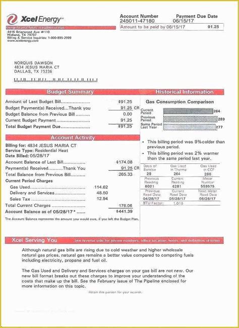 Utility Bill Template Free Download Of Uk Utility Bill Template Excel