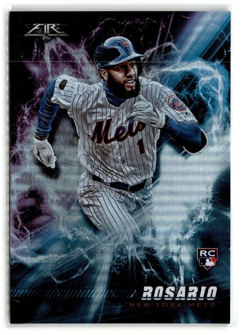 Amed Rosario Rookie New York Mets 2018 Topps Fire Baseball Speed Demons