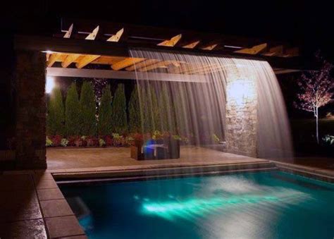 Top 60 Best Pool Waterfall Ideas - Cascading Water Features