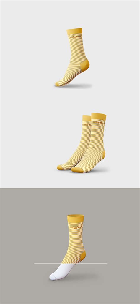 Free 3D Socks Mockup | Mockuptree