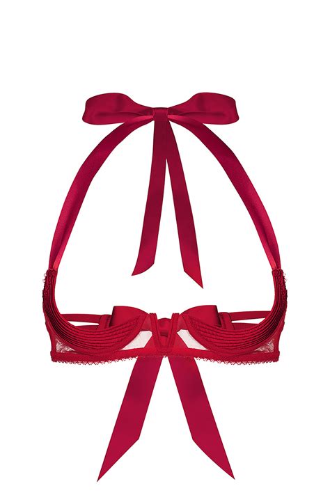 Soutien Gorge Pornochic Satin Rouge Cadolle