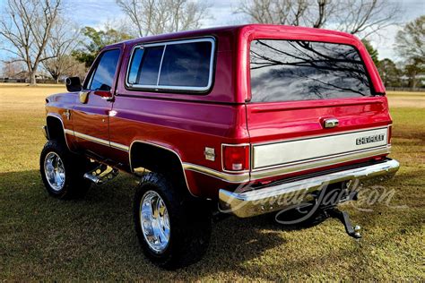 Lot 554 1 1988 Chevrolet K5 Blazer Custom Suv Barrett Jackson