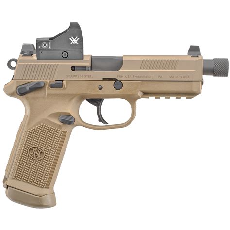 FN FNX-45 Tactical FDE 45acp With Red Dot 10 Round · DK Firearms