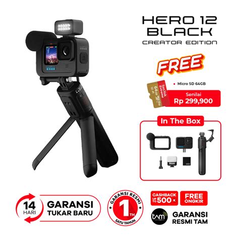 Jual Gopro Hero 12 Black Creator Edition Action Camera Go Pro Hero12