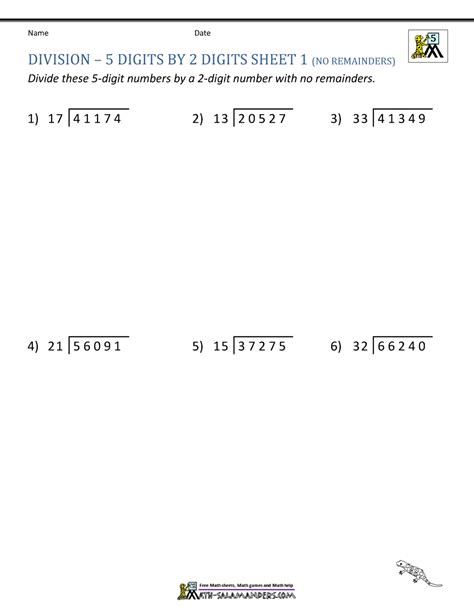 Divide 3 Digit By 2 Digit Worksheet