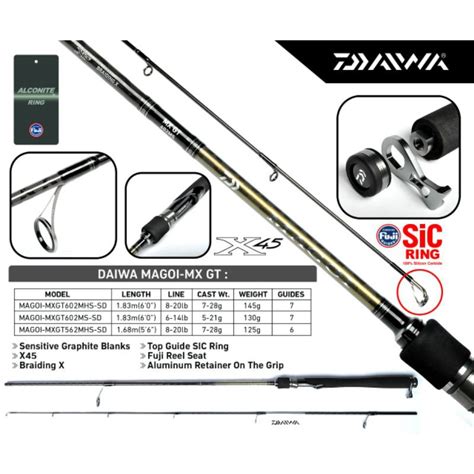 Jual Joran Daiwa Magoi GT Magoi GT MX 562MHS 602MS 602MHS Galatama